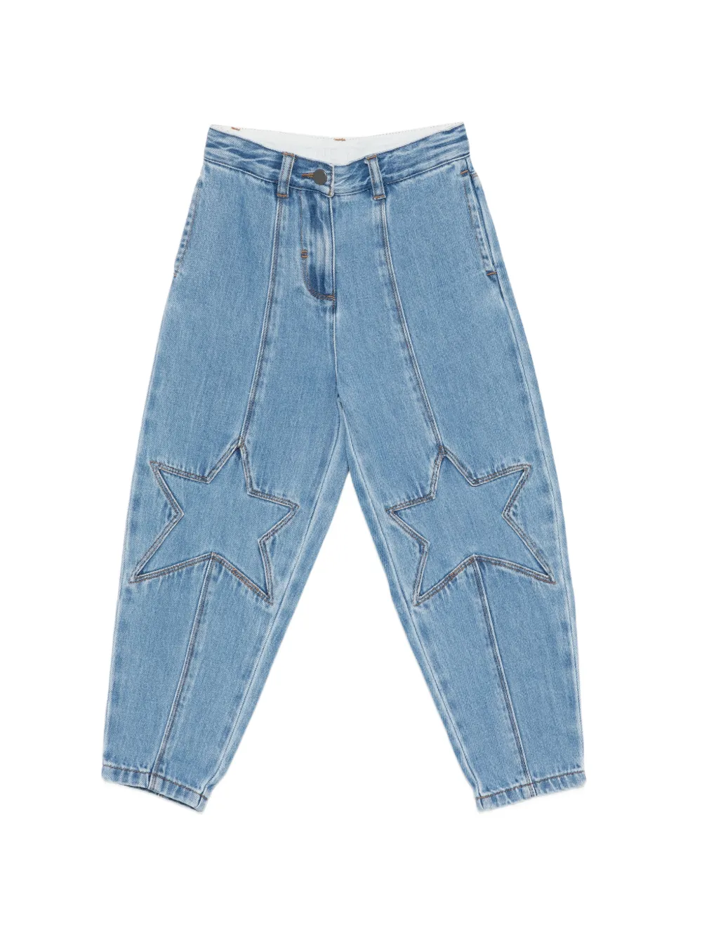 Stella McCartney Kids star-detail jeans - Blu