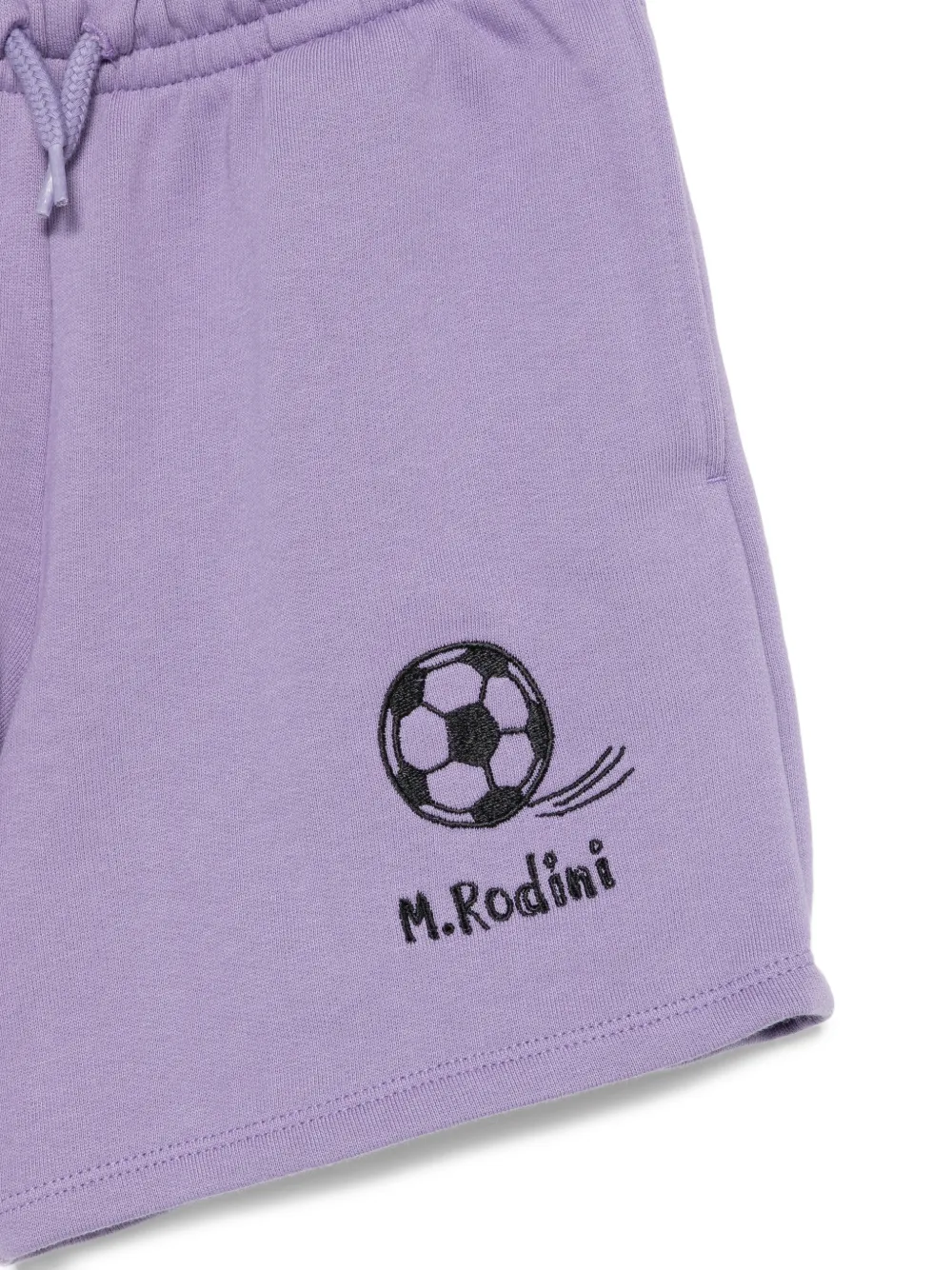  Mini Rodini Football-embroidery Shorts - Purple 