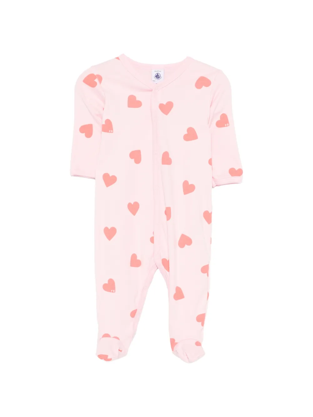 Petit Bateau heart-print pajamas - Rosa