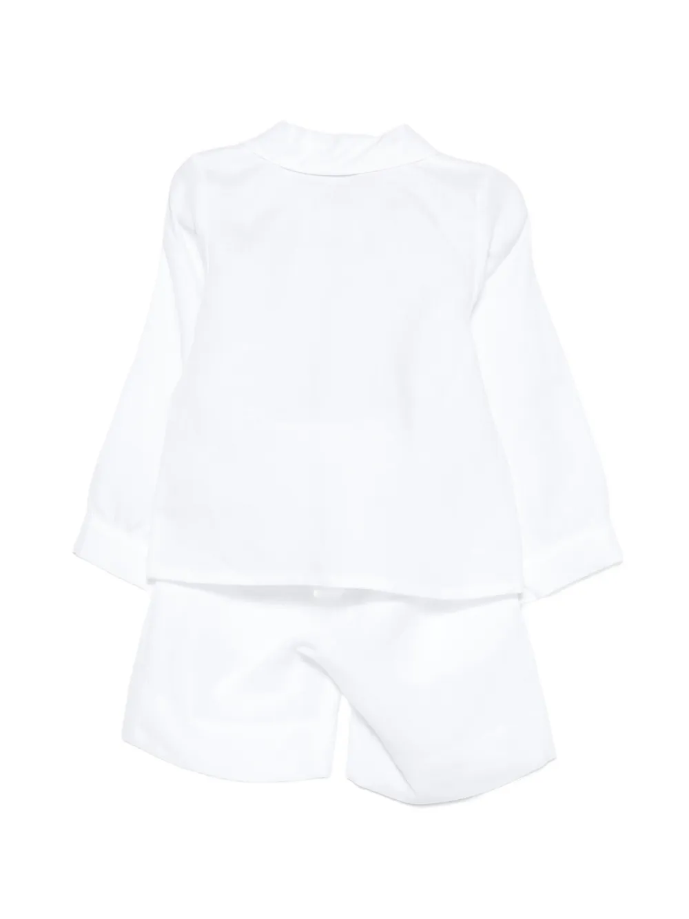 JESURUM BABY Shirt en shorts set met kraag Wit