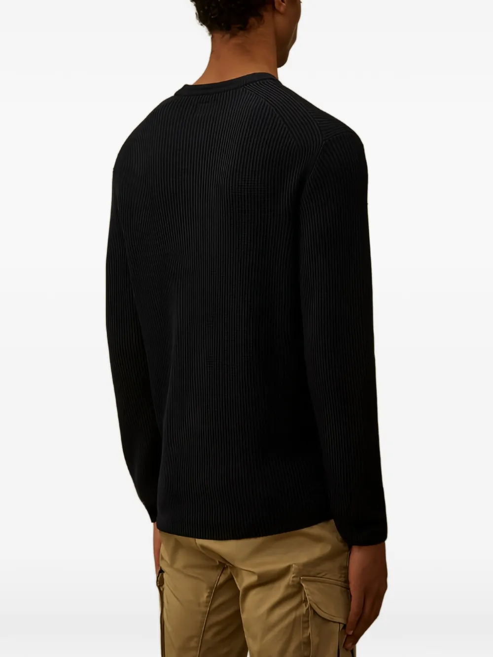 C.P. Company Sweater met logopatch Zwart