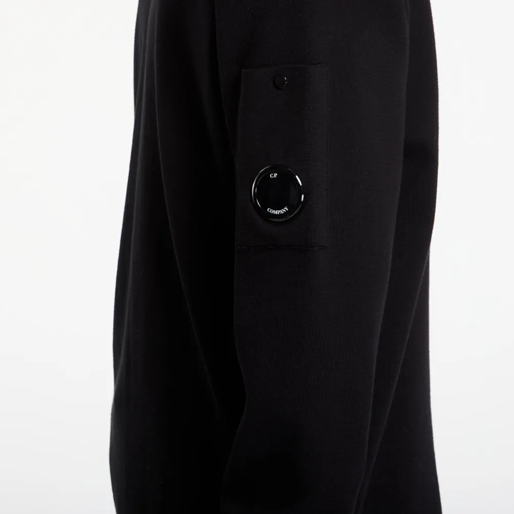 C.P. Company Sweater met logopatch Zwart