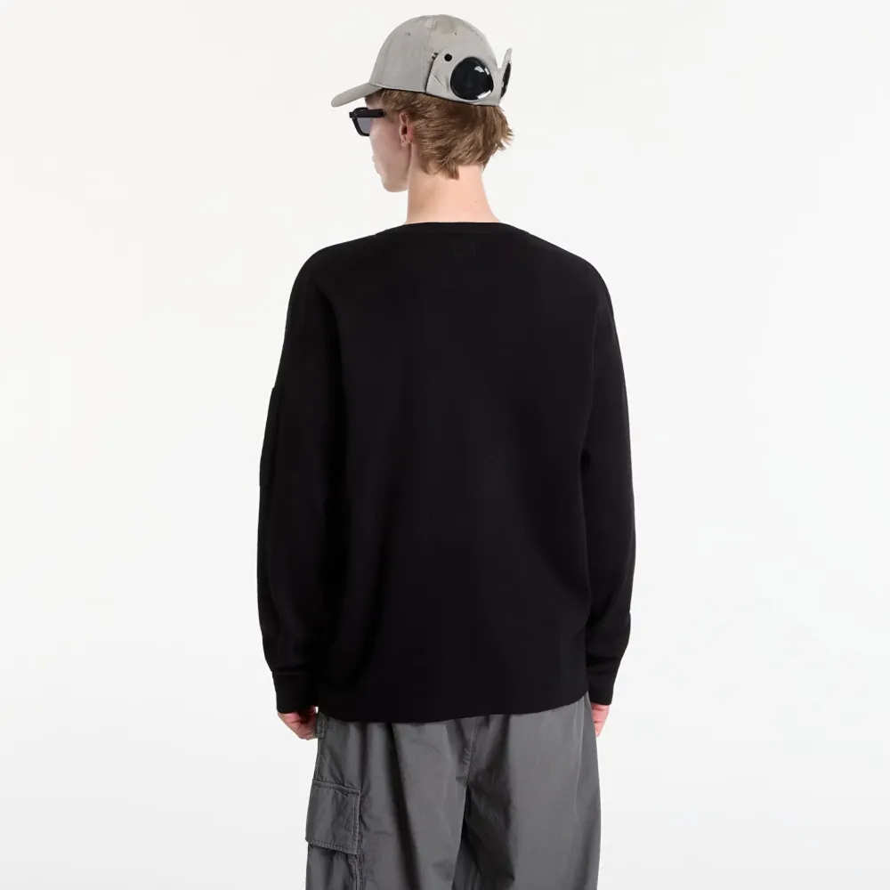 C.P. Company Sweater met logopatch Zwart