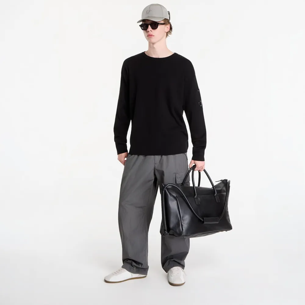 C.P. Company Sweater met logopatch Zwart