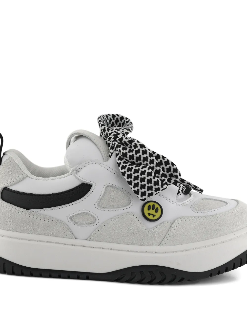 Barrow Smiley Face Patterned Sneakers In Multi