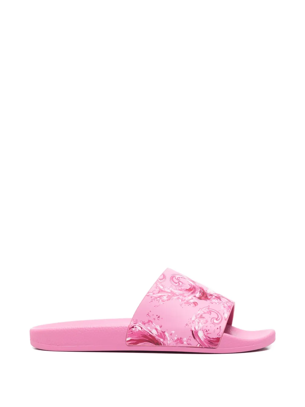 Versace Jeans Couture patterned slides Roze
