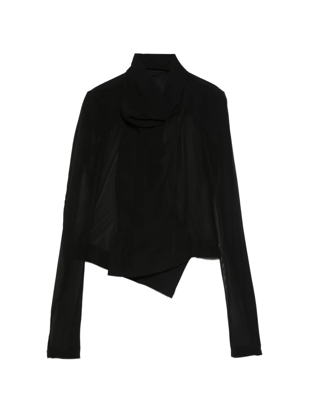 Rick Owens draped jacket - Nero