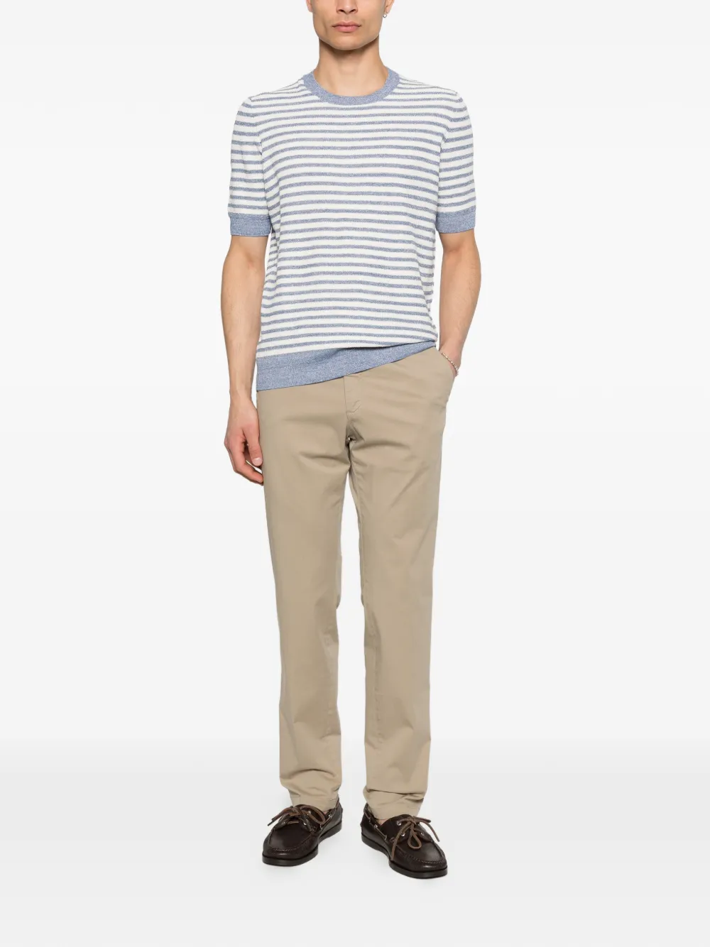 Briglia 1949 Broek met knoopsluiting Beige