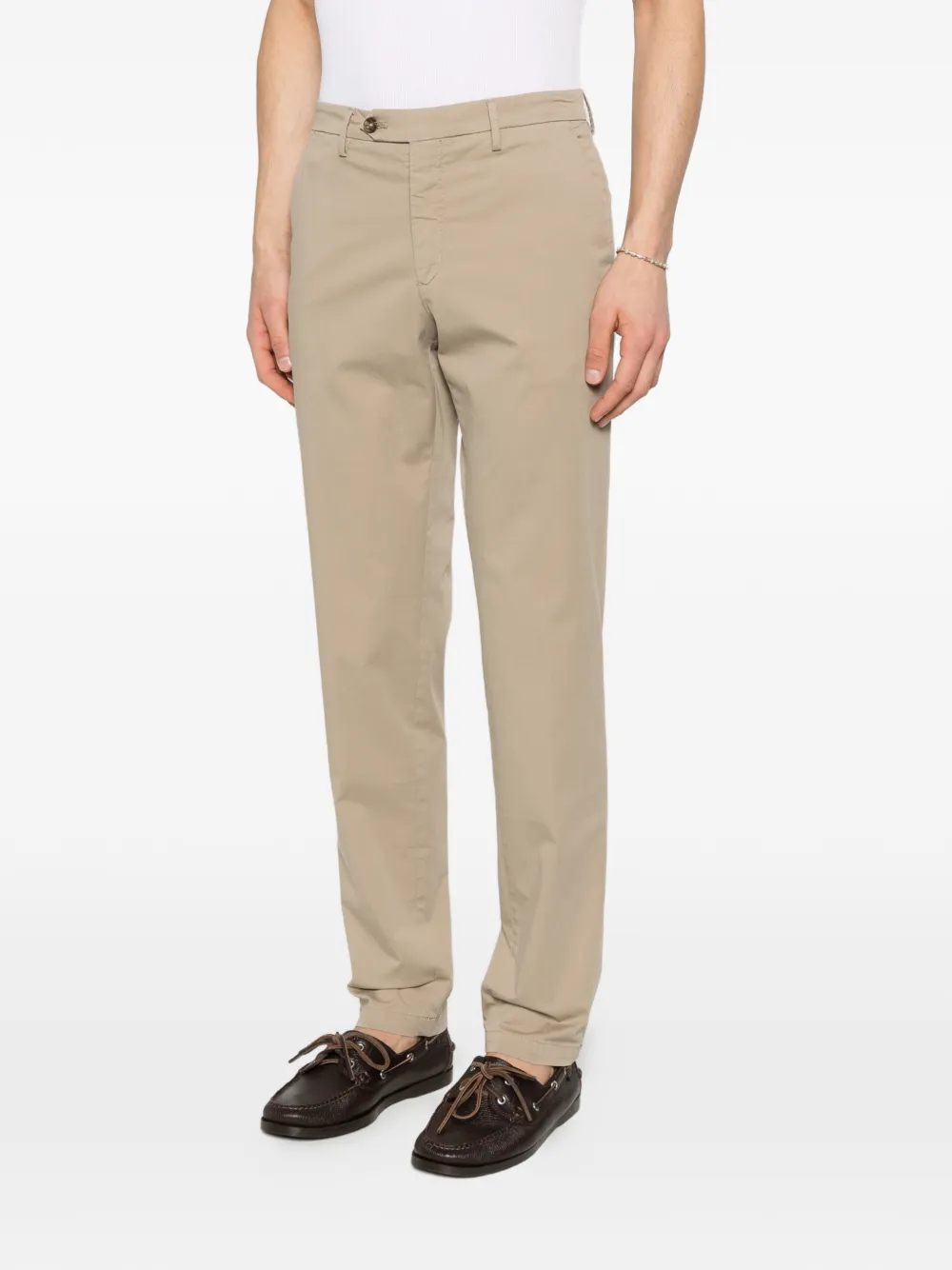 Briglia 1949 Broek met knoopsluiting Beige
