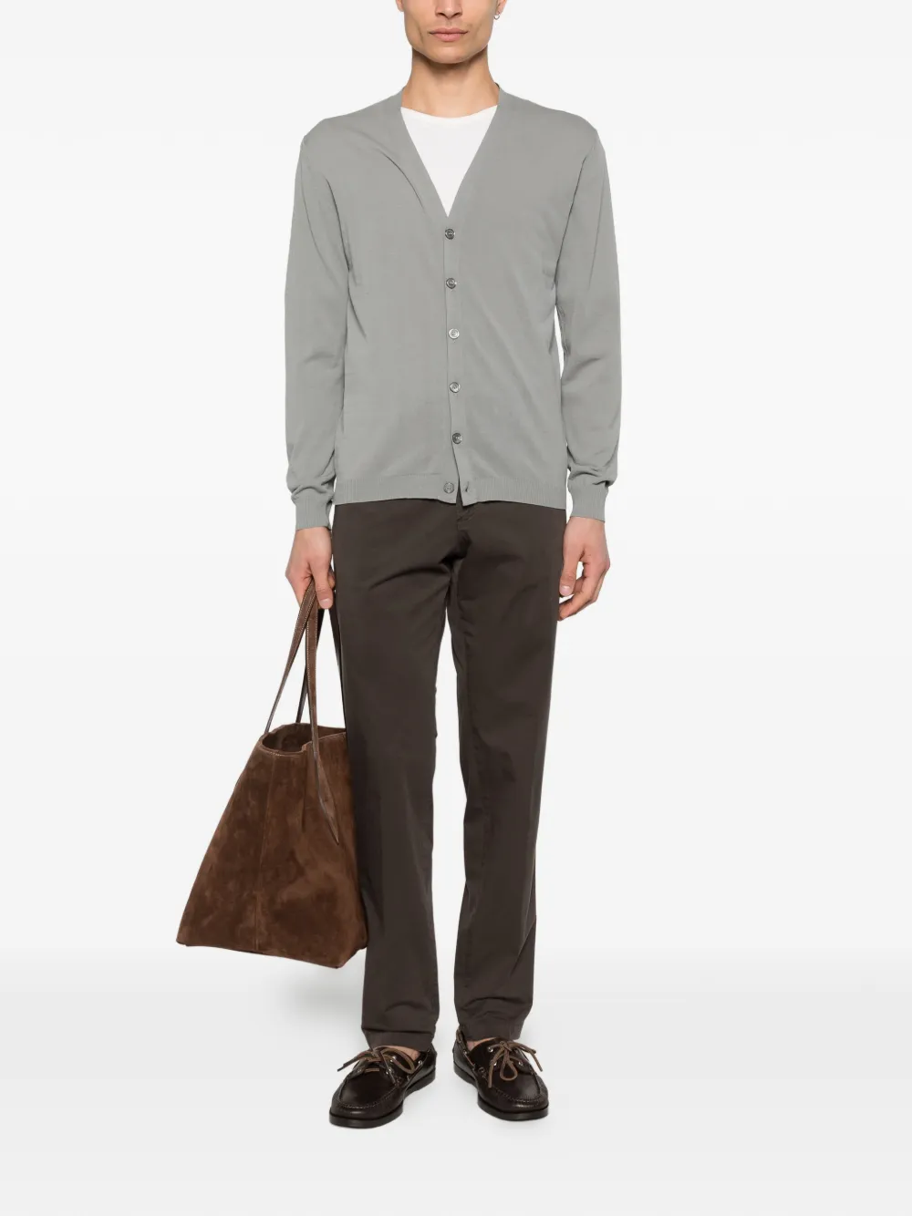 Briglia 1949 Broek met knoopsluiting Bruin