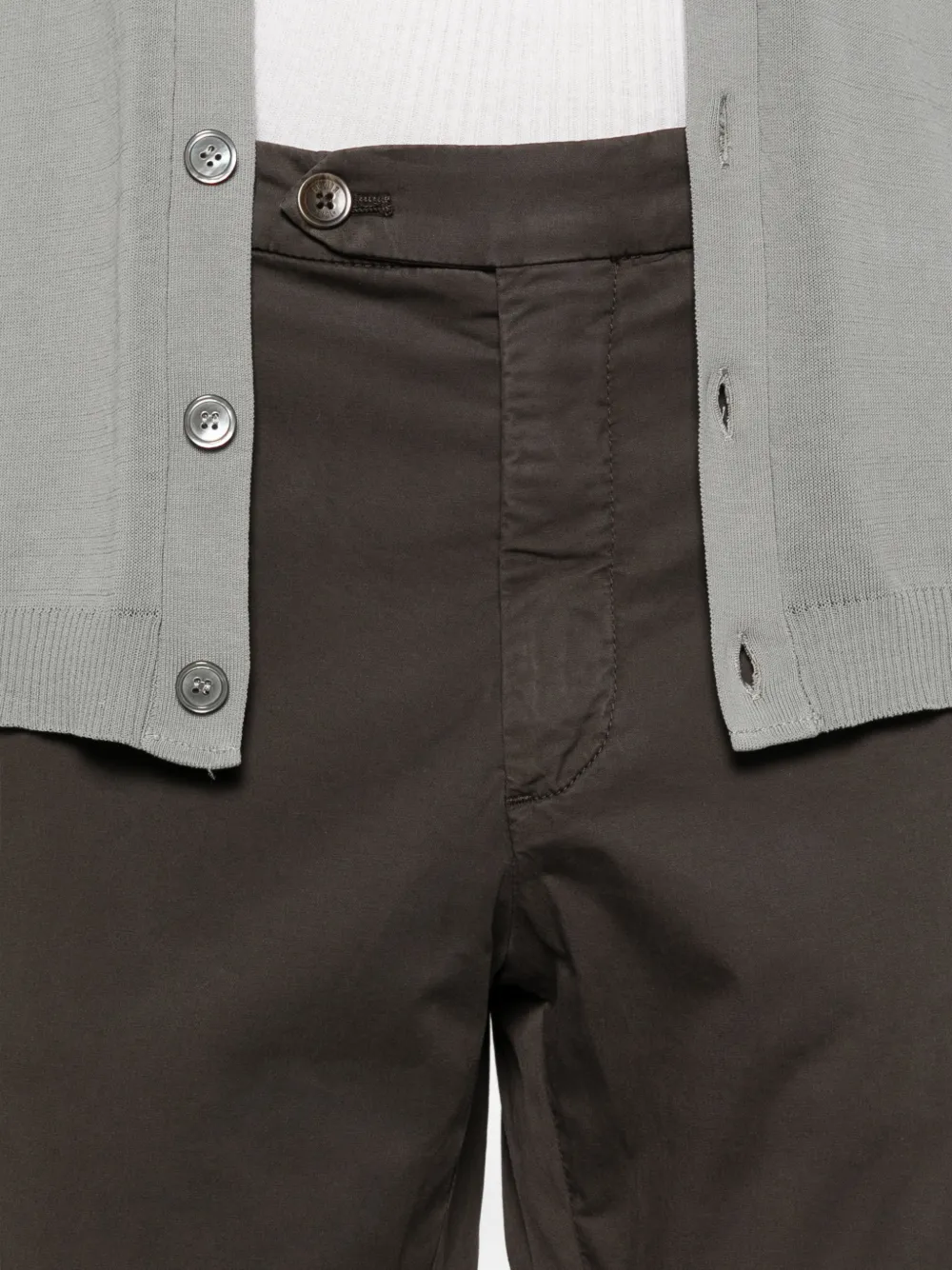 Briglia 1949 Broek met knoopsluiting Bruin