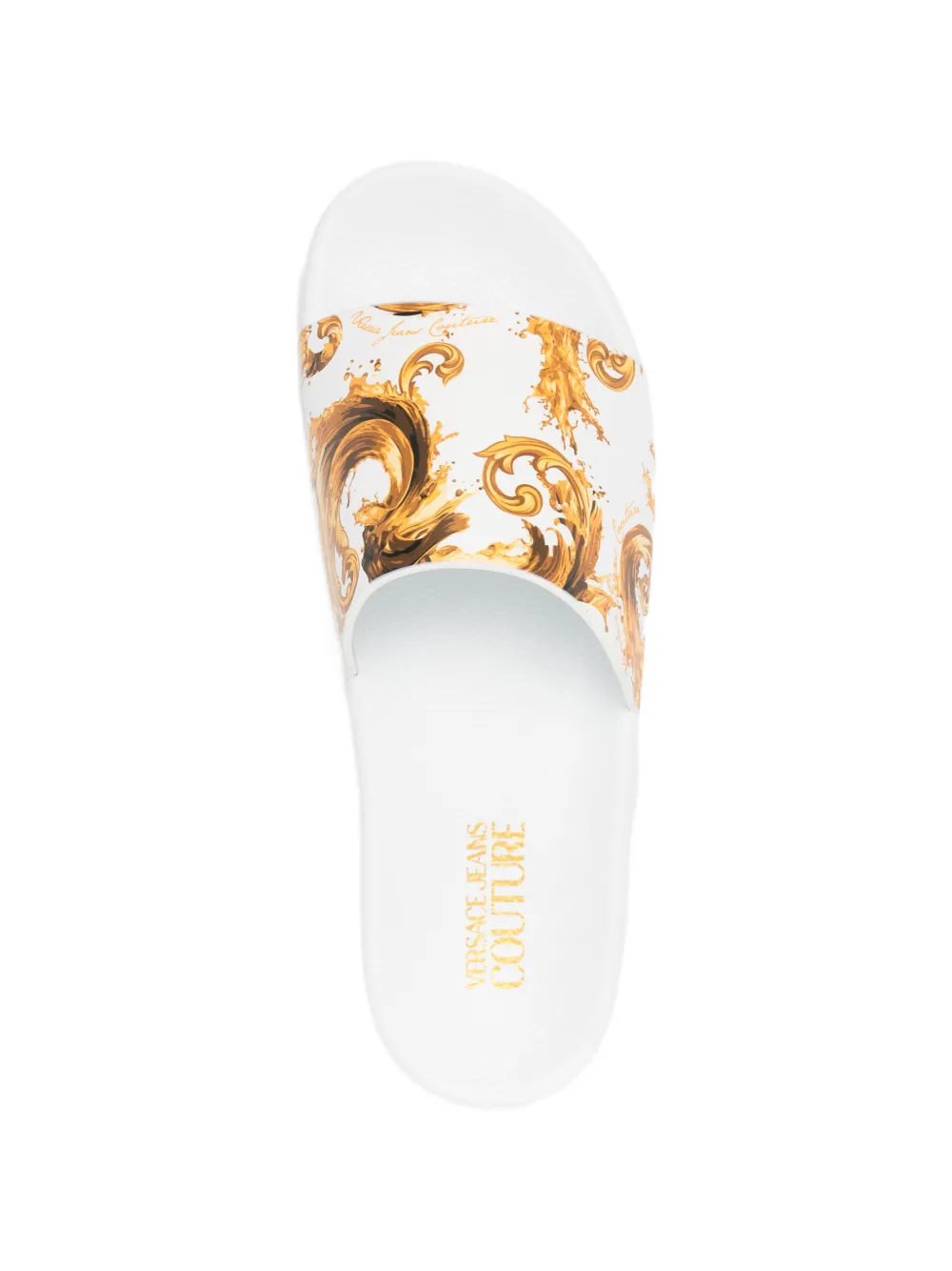 Versace Jeans Couture printed slides Wit