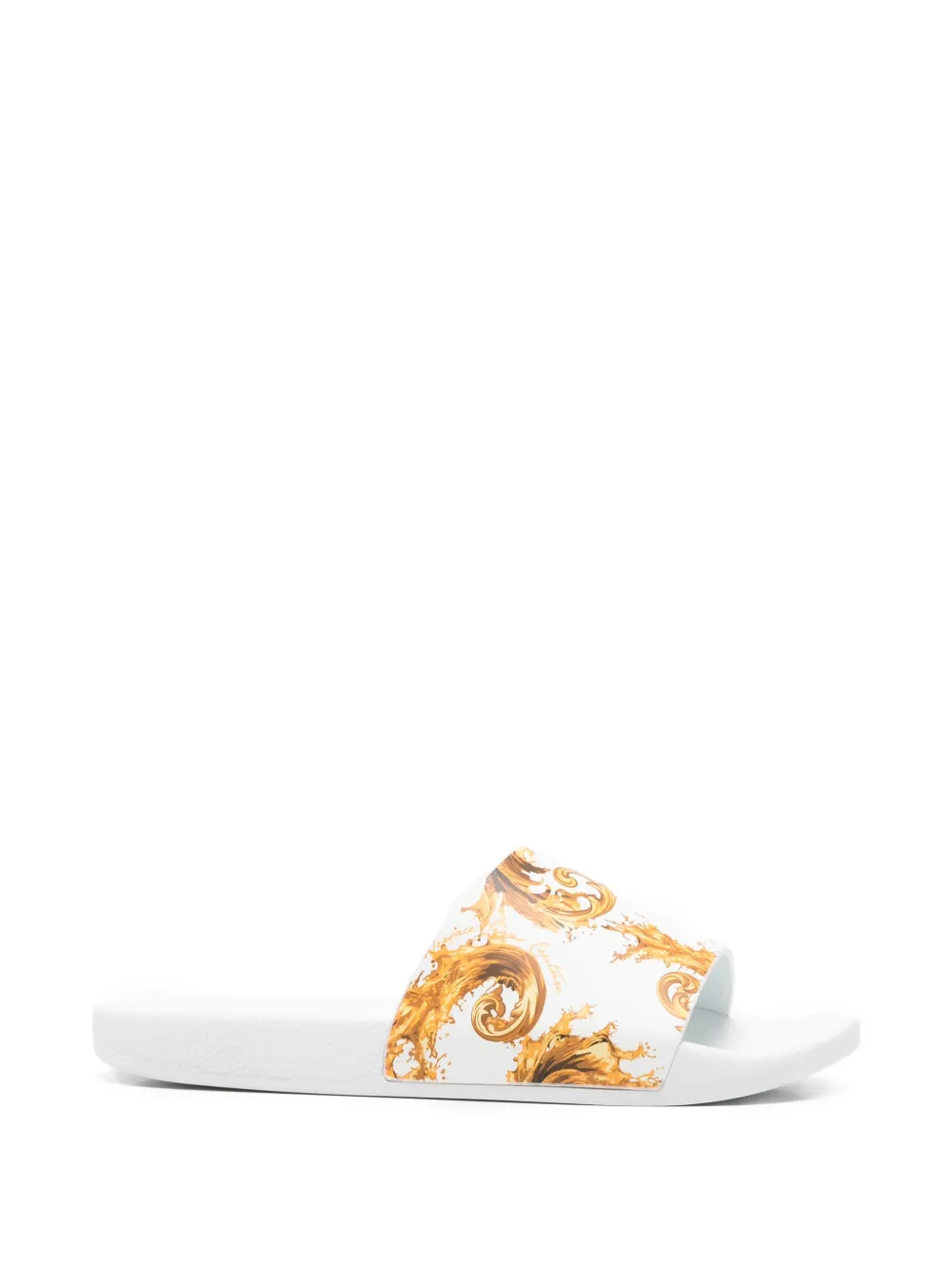 Versace Jeans Couture printed slides Wit