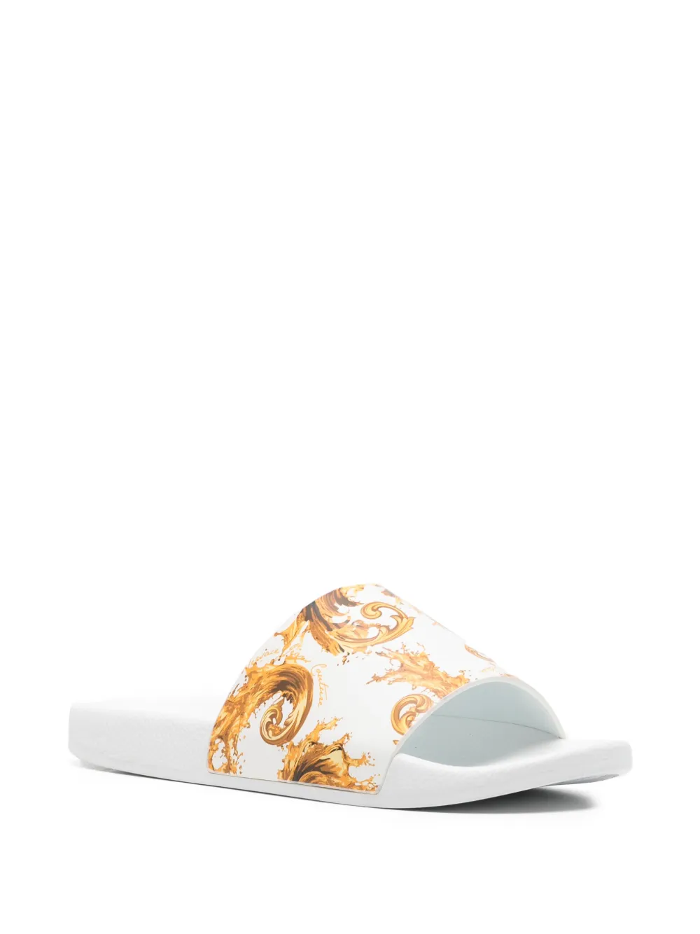 Versace Jeans Couture printed slides Wit
