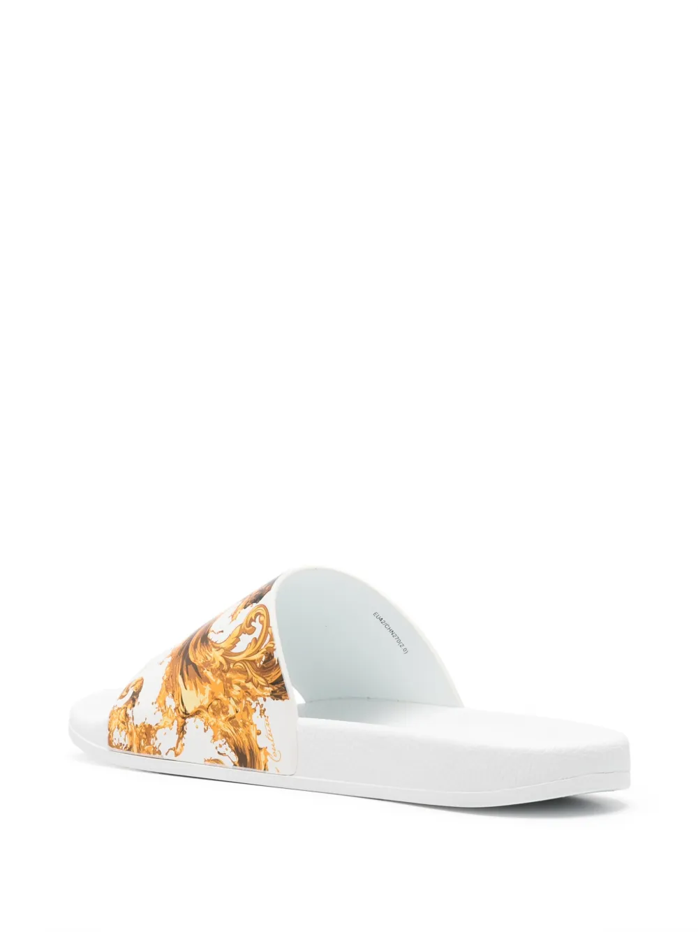 Versace Jeans Couture Slippers met print Wit