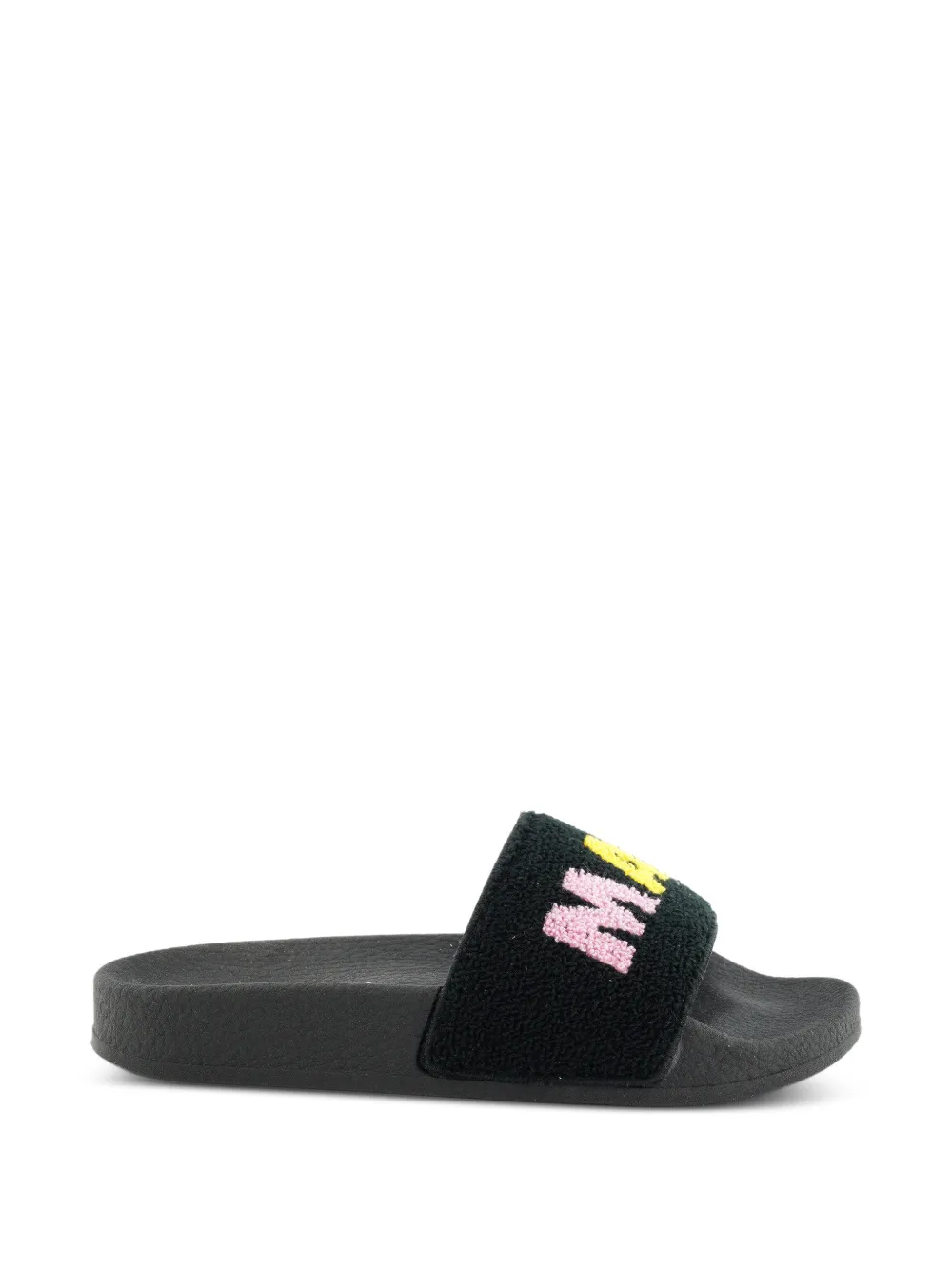 Marni Kids lettered slide - Schwarz