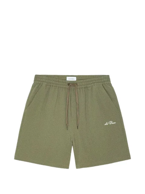 Les Deux seersucker drawstring shorts