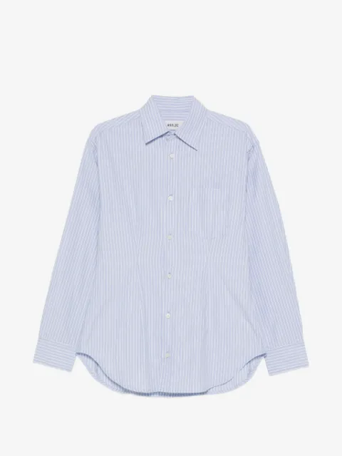 AGOLDE striped chest-pocket shirt