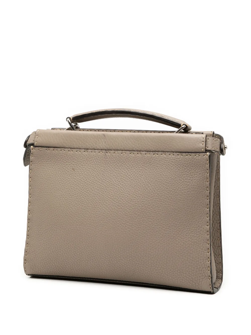  Fendi Pre-owned Bolso Satchel Sue Tilley Mini Romano Selleria Banana Peekaboo Iconic Fit Mini De Piel De Borrego 2000-2010 - Marrón 