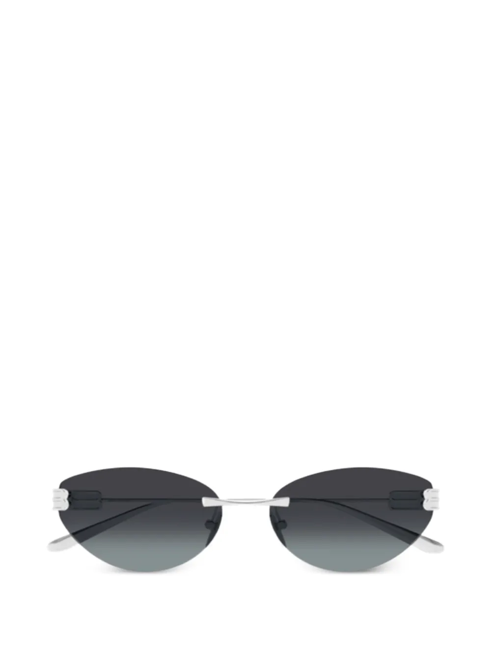 Balenciaga Eyewear rimeless sunglasses - Argento