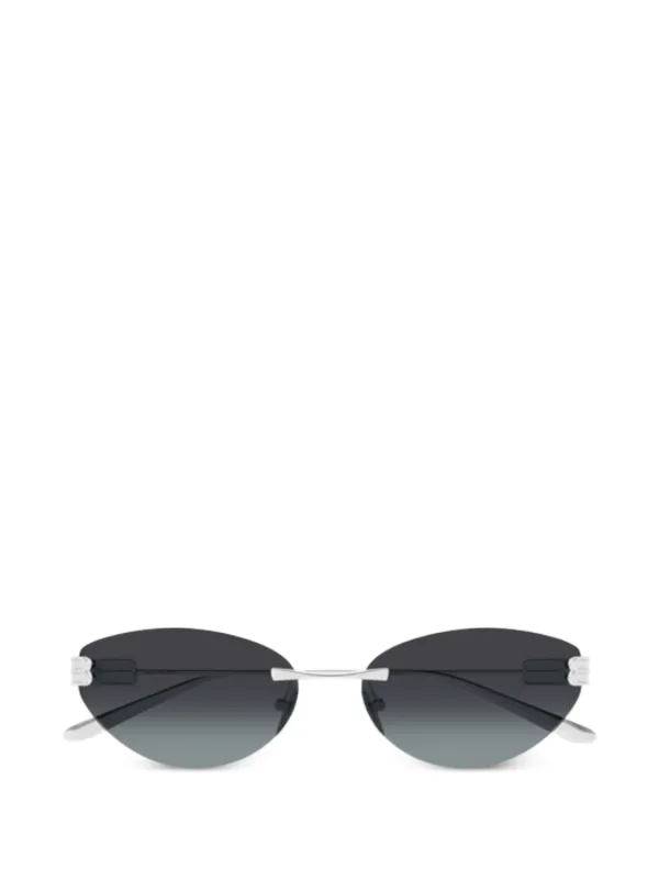 BALENCIAGA リムレスメガネ サングラス y2k Balenciaga Eyewear リムレス サングラス | シルバートーン | FARFETCH JP