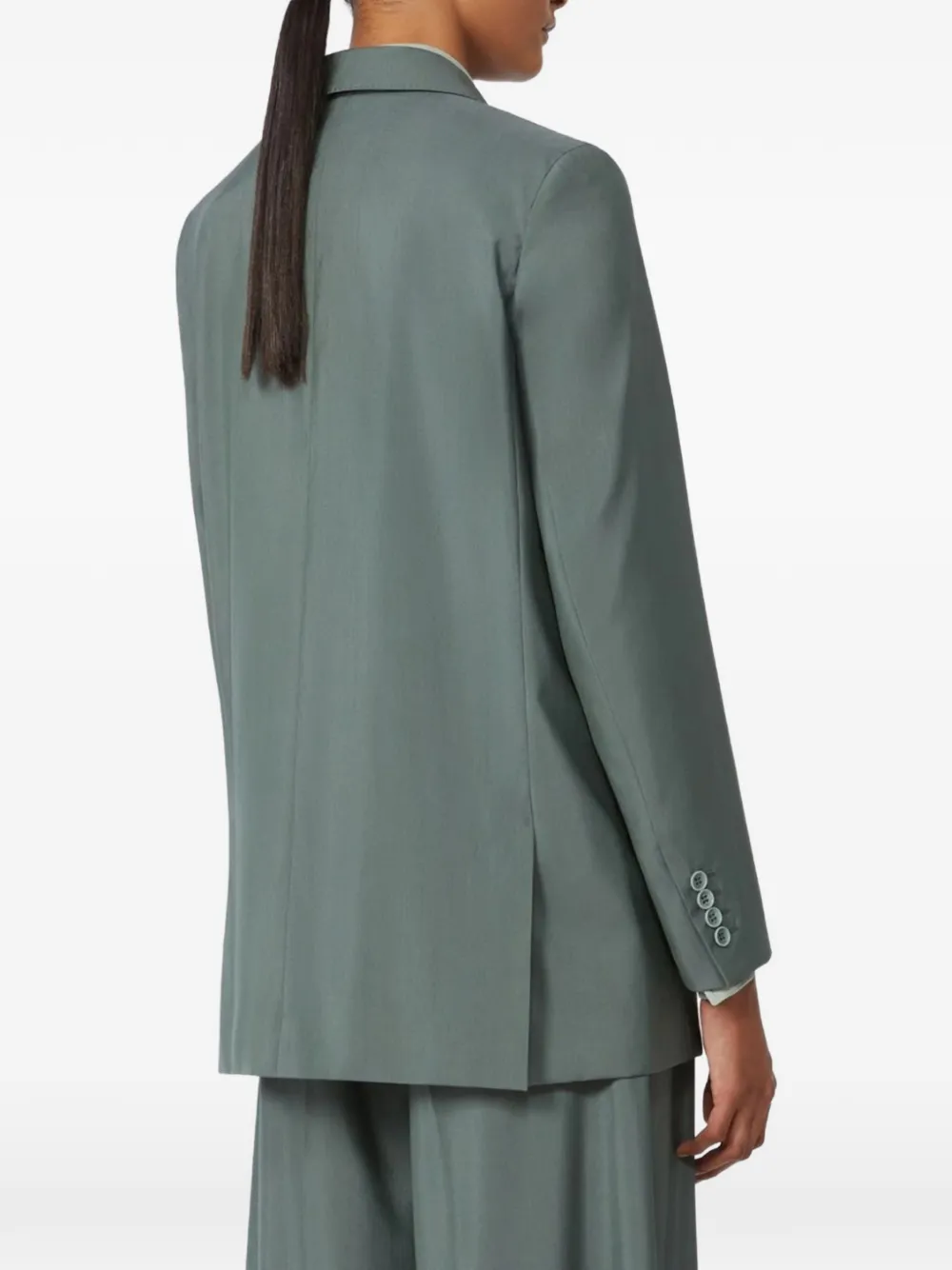 Max Mara Blazer met dubbele rij knopen Groen