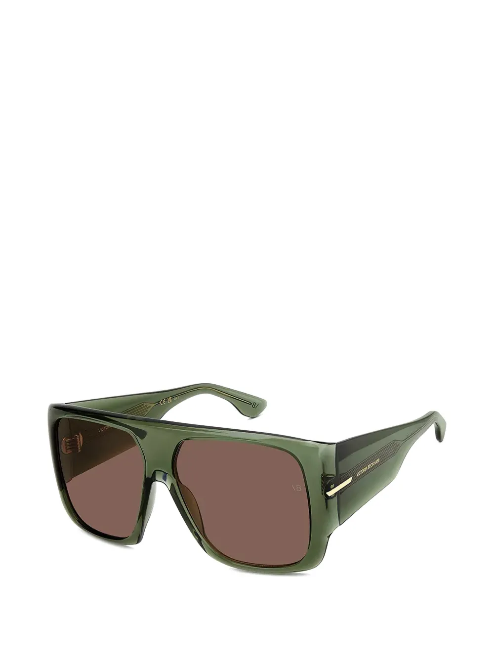 Victoria Beckham Eyewear Zonnebril met geometrisch montuur Groen