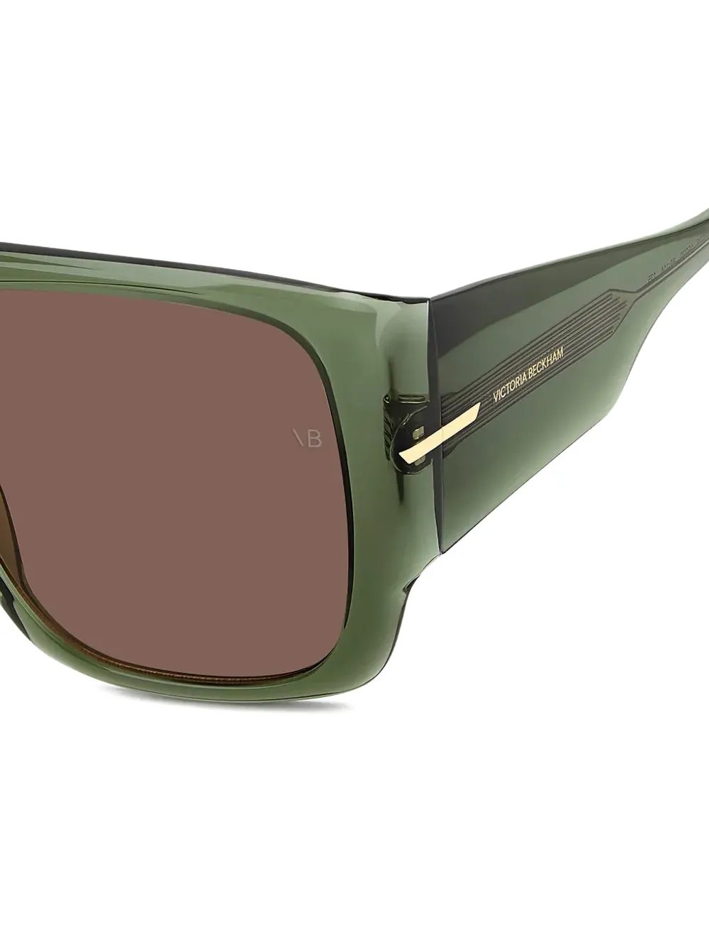 Victoria Beckham Eyewear Zonnebril met geometrisch montuur Groen
