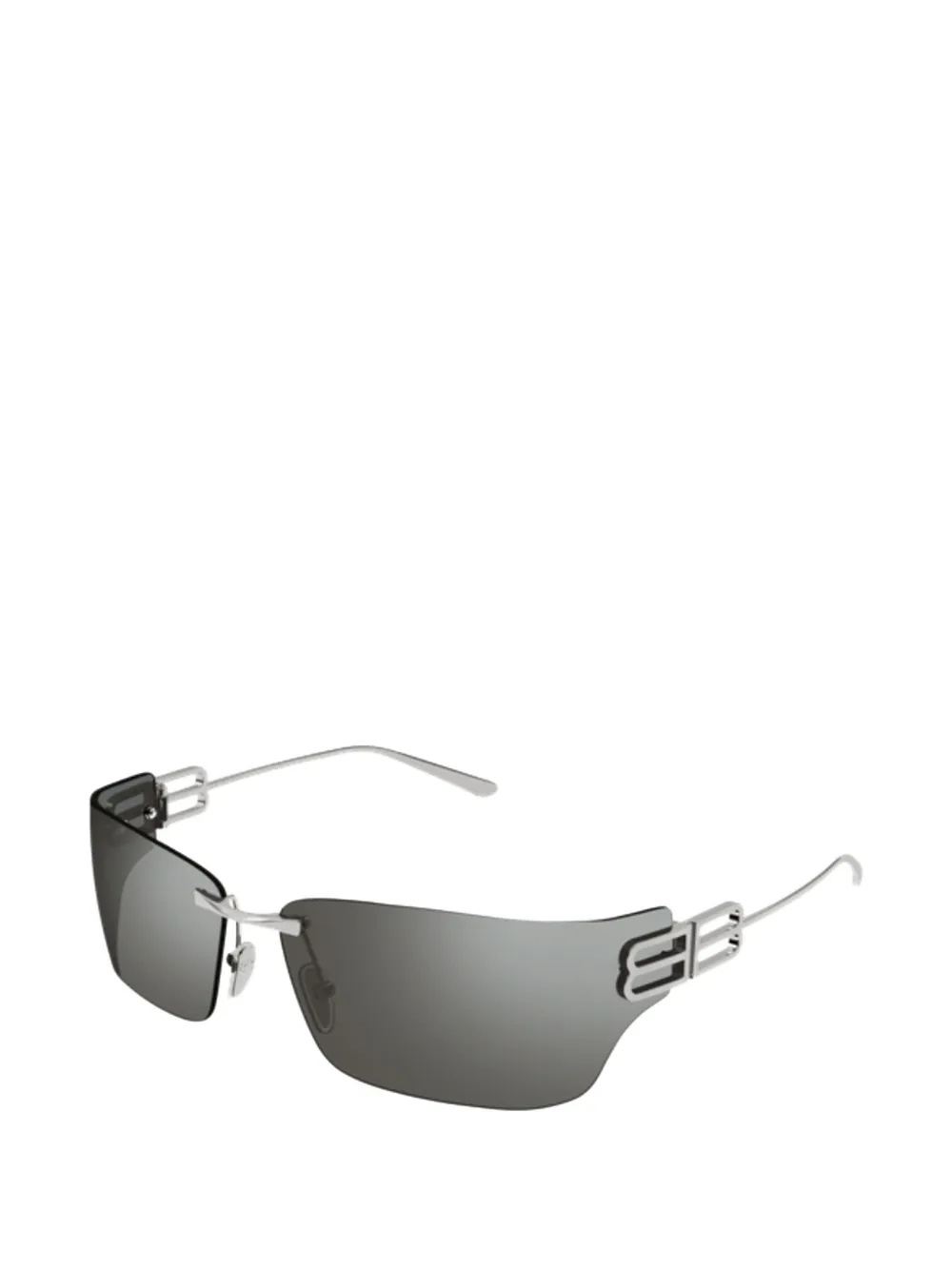 Balenciaga Eyewear Zonnebril met logodetail Zilver