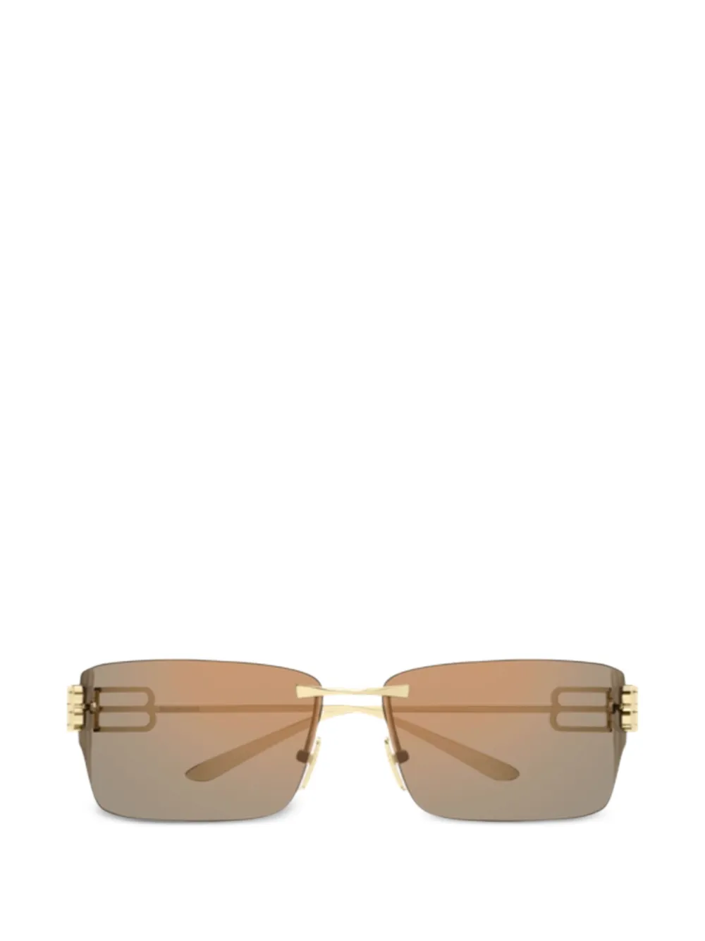 Balenciaga Eyewear rectangle-frame sunglasses - Gold