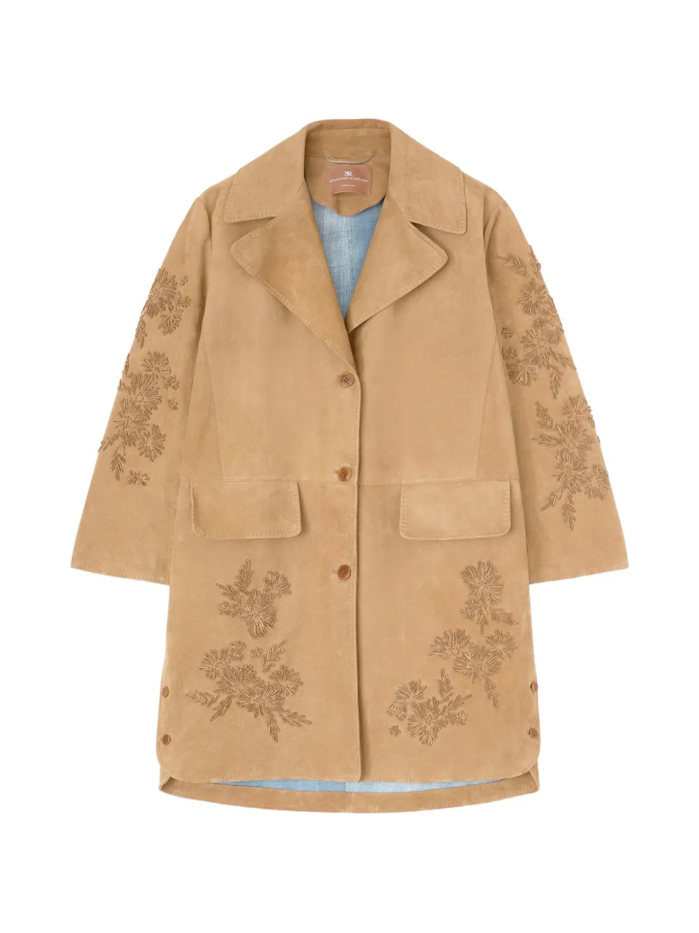 Ermanno Scervino floral embroidered coat - Toni neutri