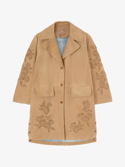 Ermanno Scervino floral embroidered coat
