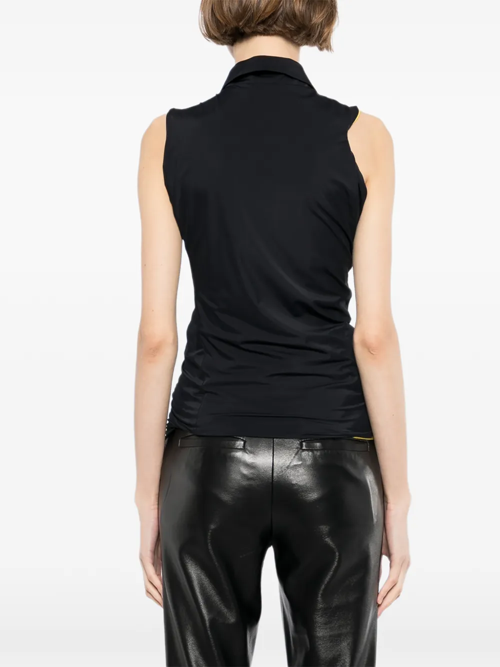 Ottolinger Omkeerbare blouse met gedraaid effect Zwart