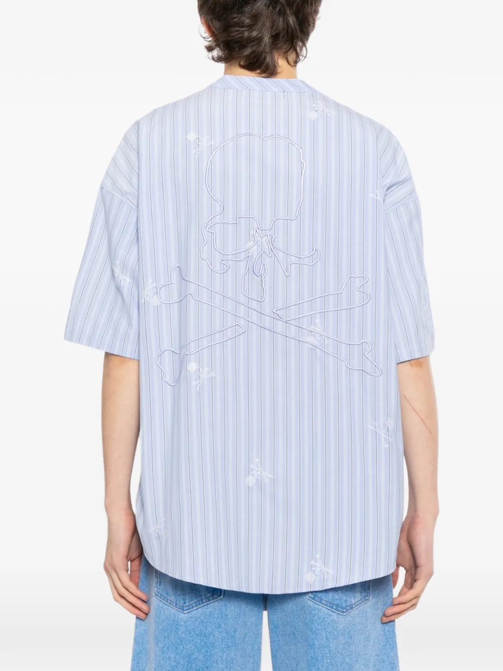Mastermind World Gestreept T-shirt Wit