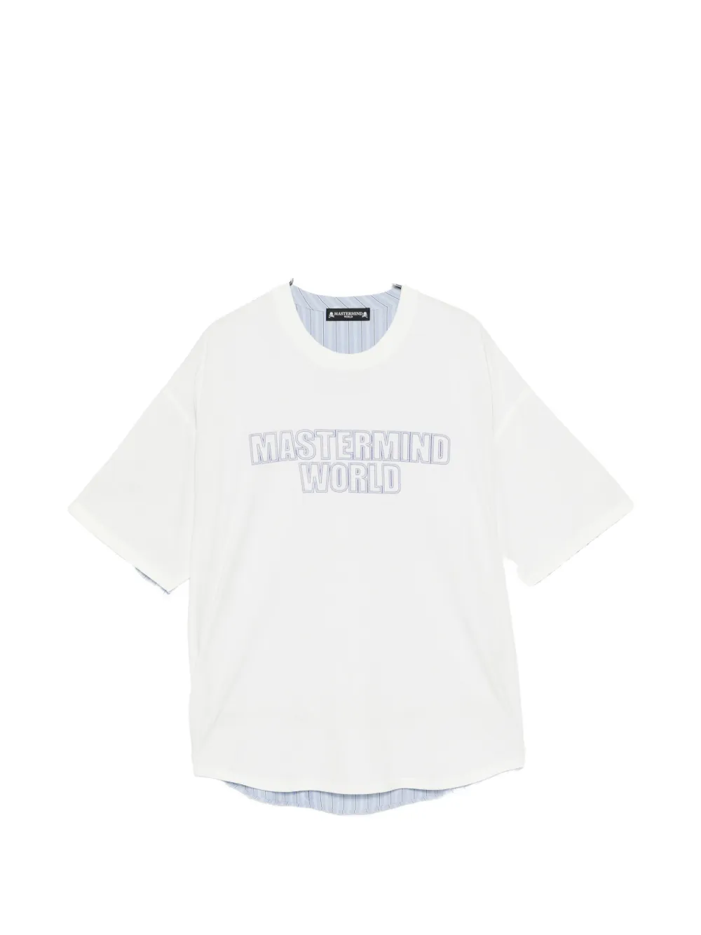 Mastermind World striped T-shirt - Bianco