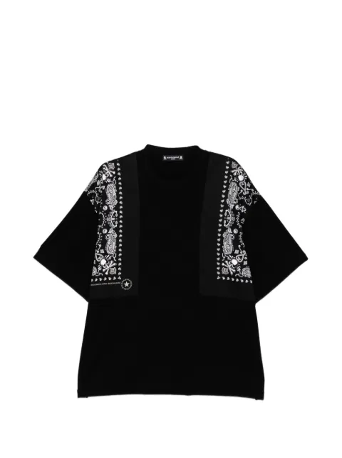 Mastermind Japan bandana panelled T-shirt