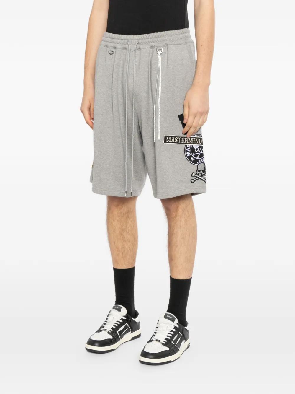 Mastermind Japan Shorts met logo-applicatie Grijs