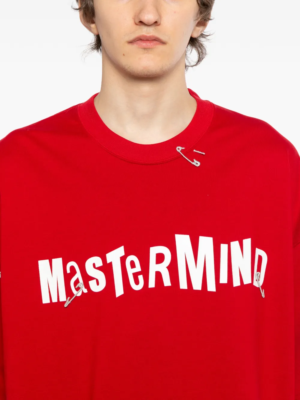 Mastermind Japan T-shirt met logoprint Rood