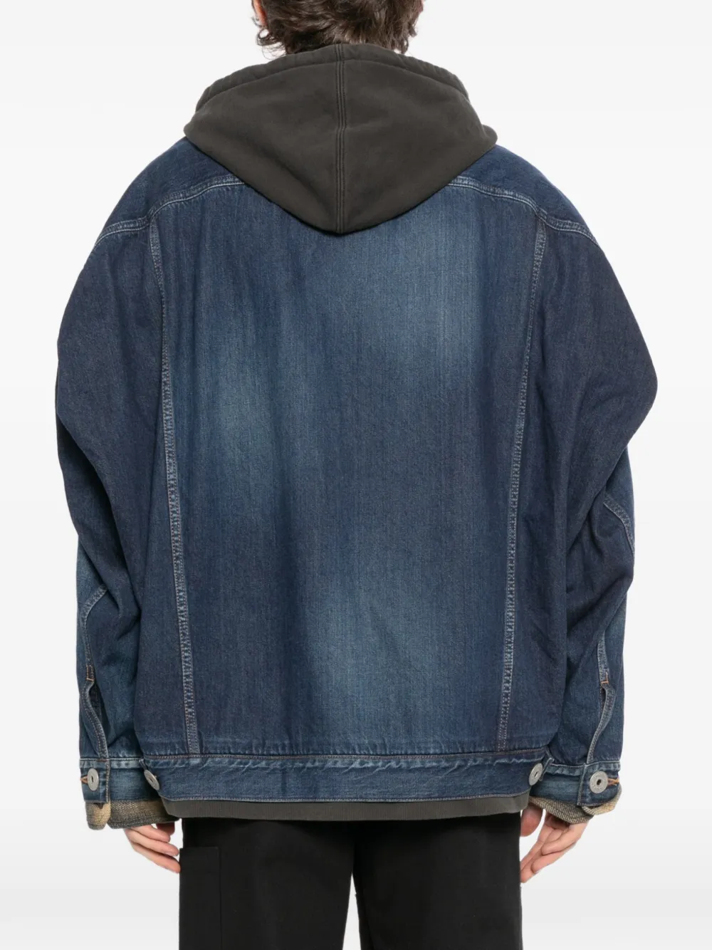 Maison MIHARA YASUHIRO Denim jack met capuchon Blauw