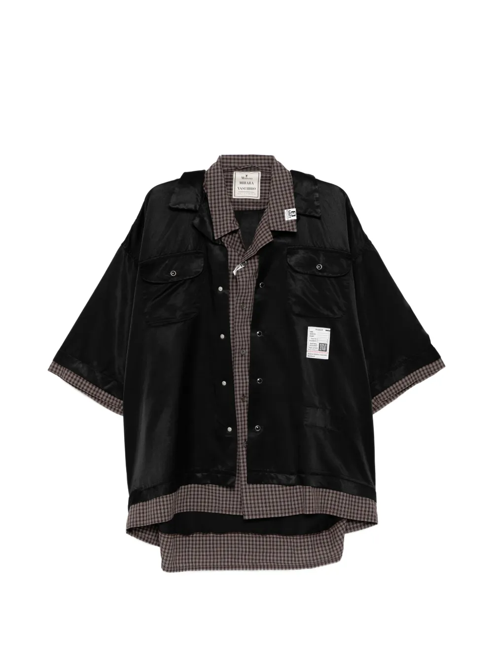 Maison MIHARA YASUHIRO button label shirt - Nero