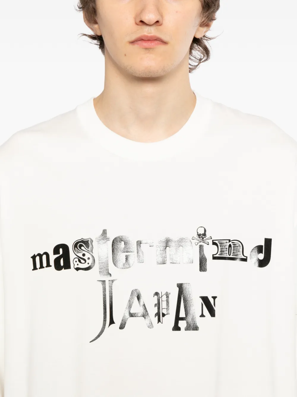 Mastermind Japan T-shirt met grafische print Wit