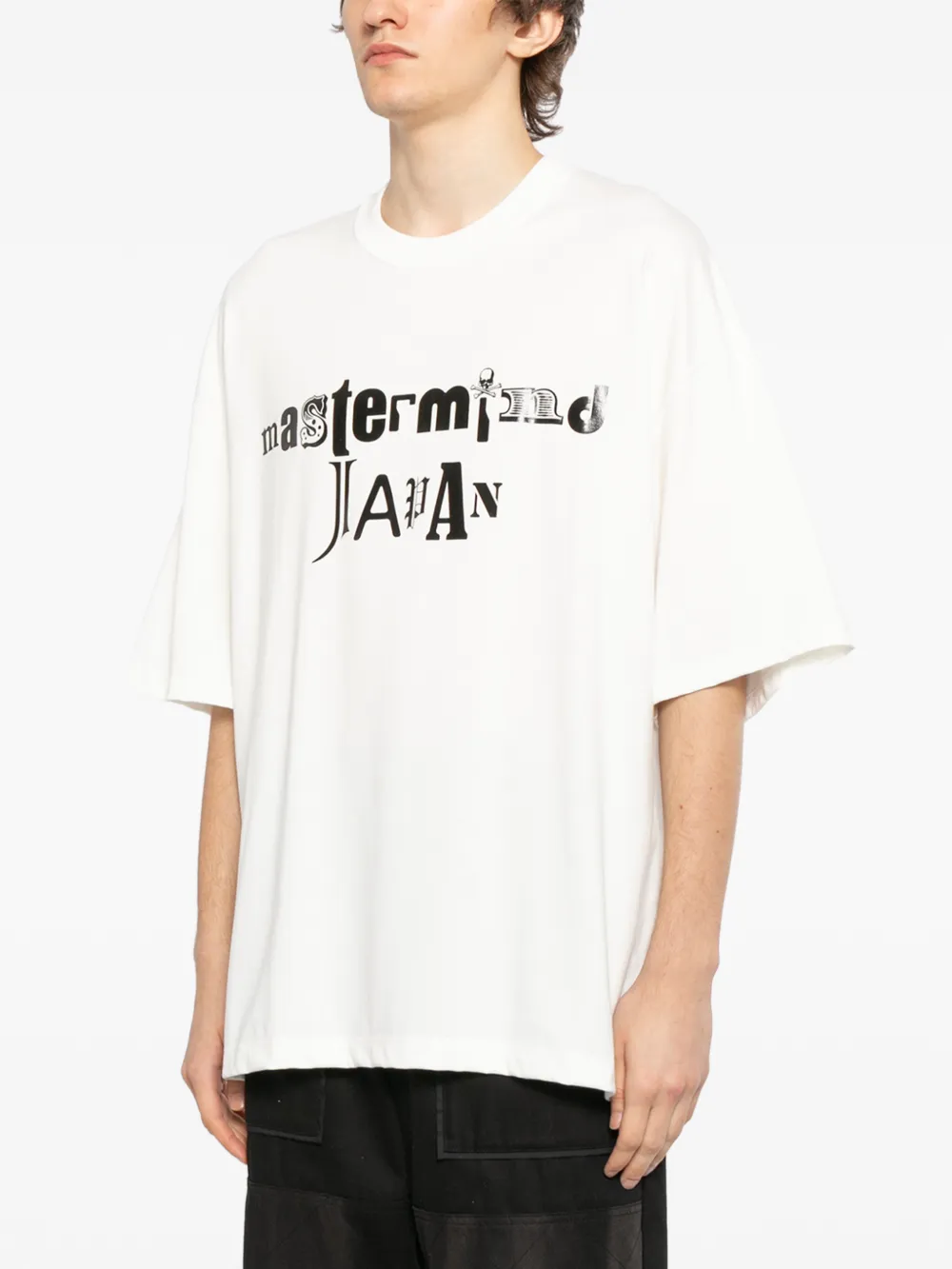 Mastermind Japan T-shirt met grafische print Wit