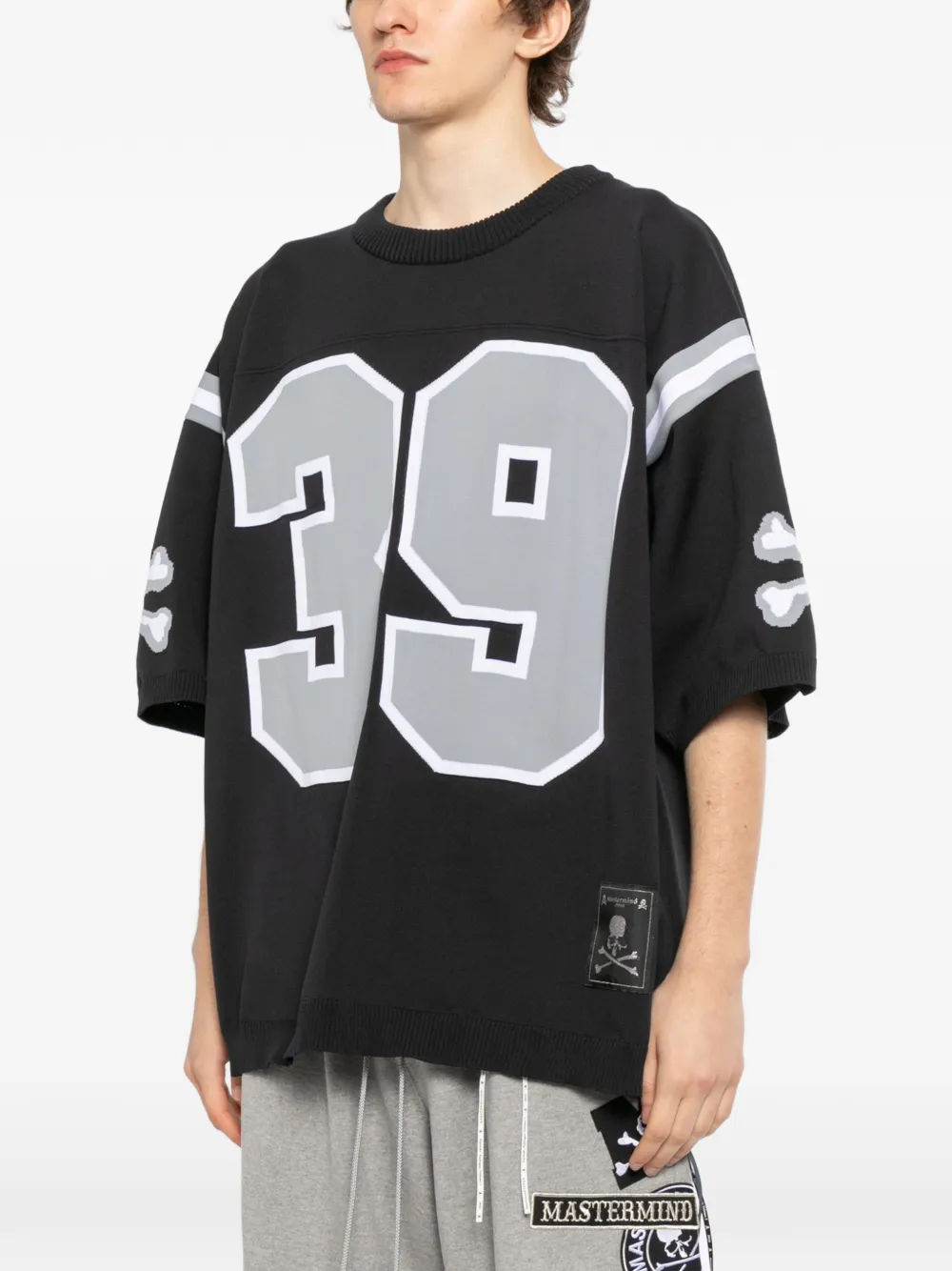 Mastermind Japan Football T-shirt Zwart