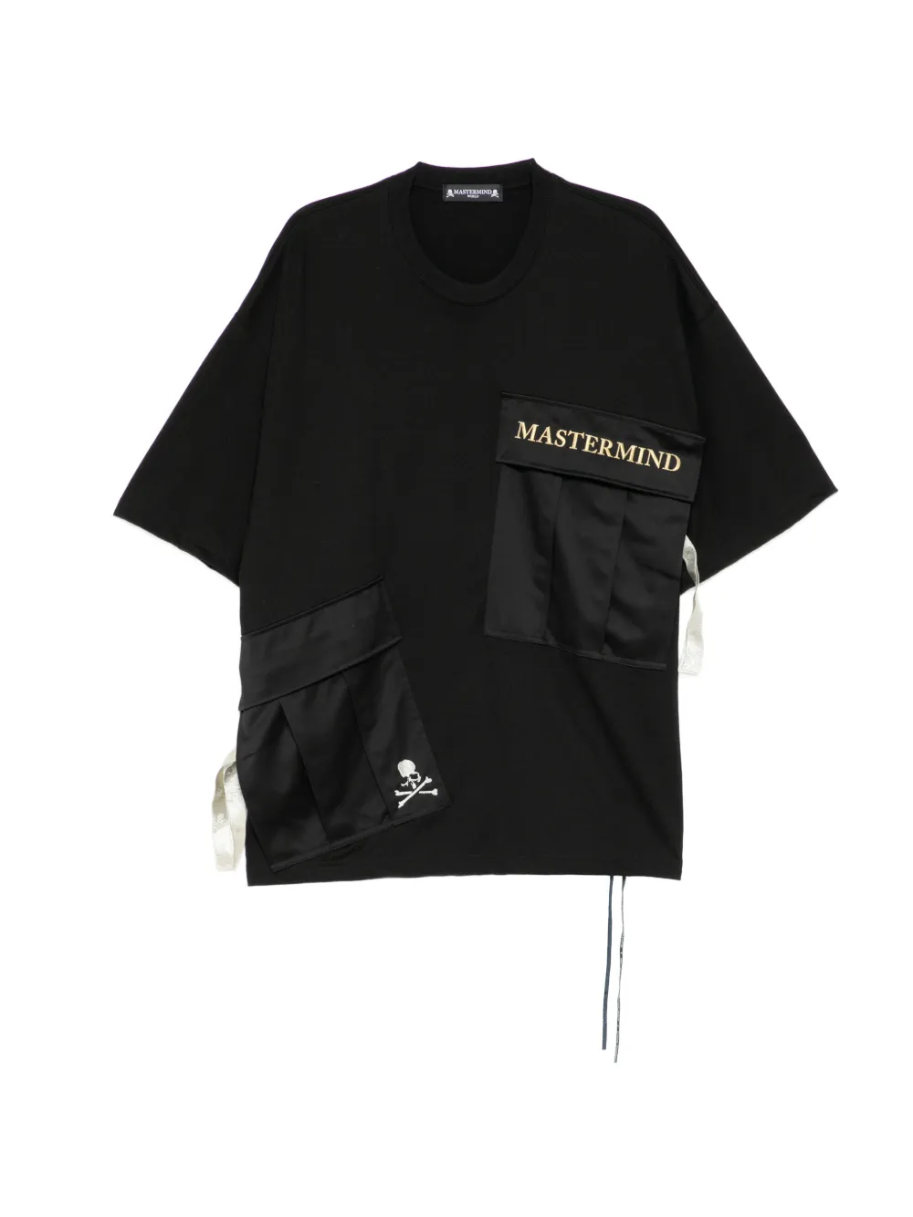 Mastermind World logo-embroidered T-shirt - Nero