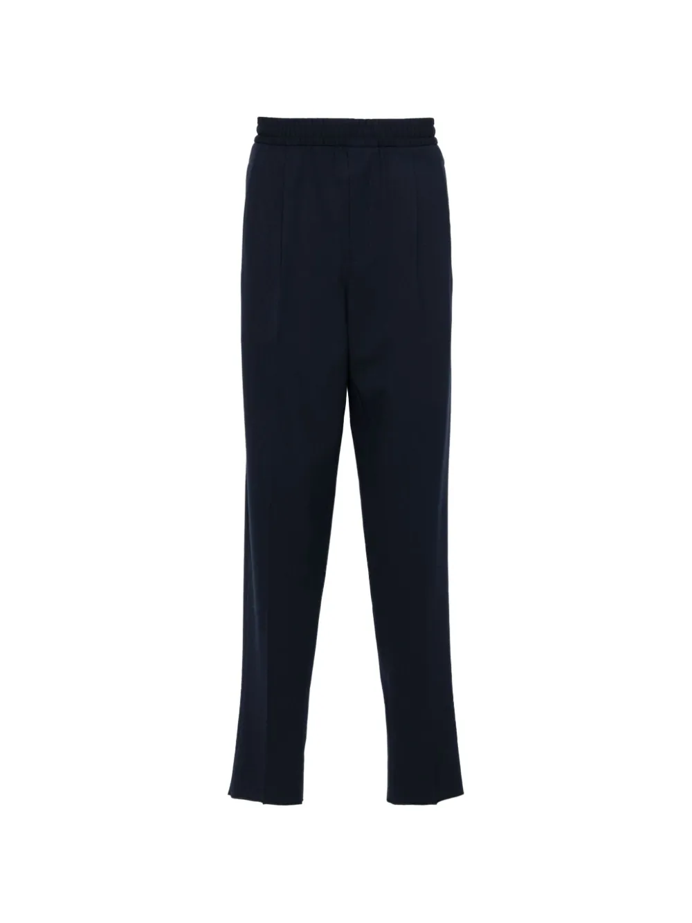 Zegna pleat-detail elasticated trousers - Schwarz