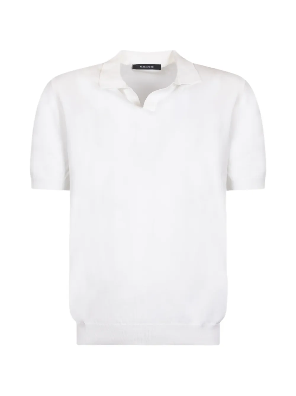 Tagliatore Poloshirt met korte mouwen Wit