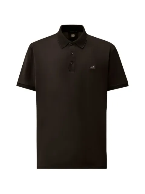 C.P. Company logo-patch polo shirt