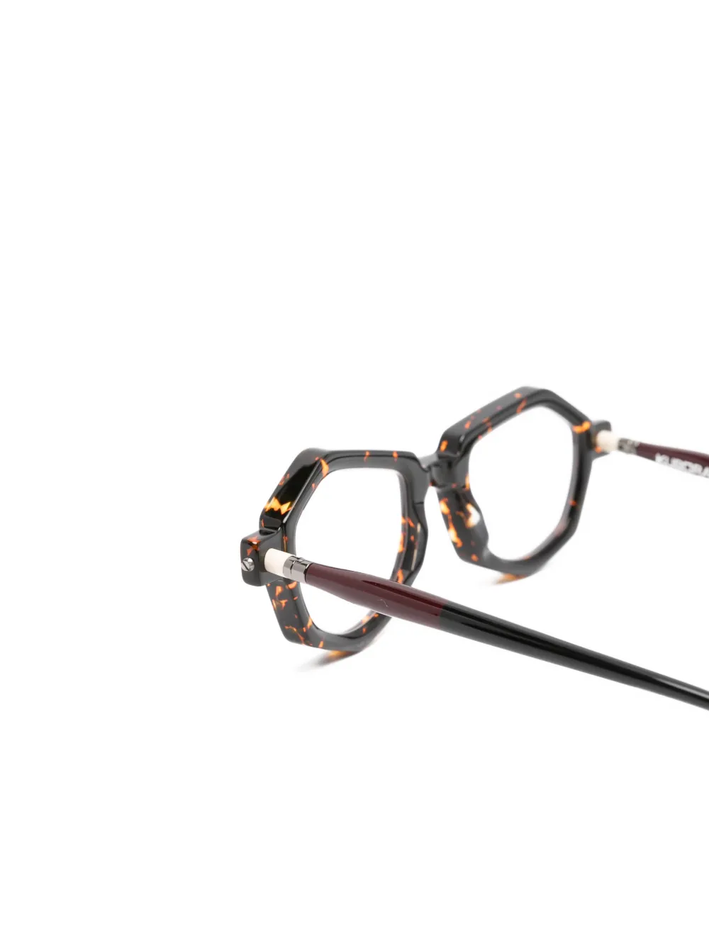 Kuboraum Bril met geometrisch montuur Bruin