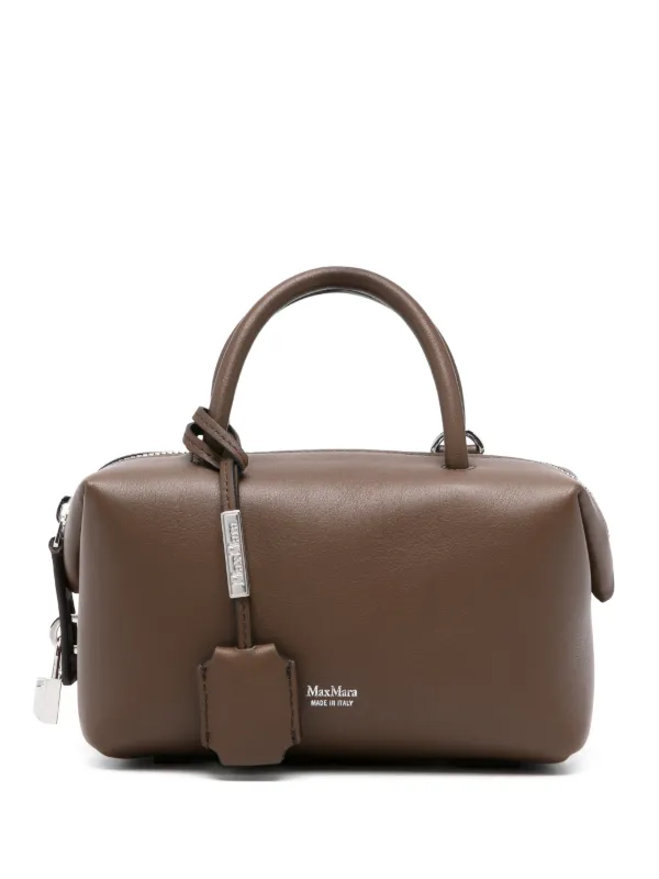 Max Mara Top Handle Satchel in Brown