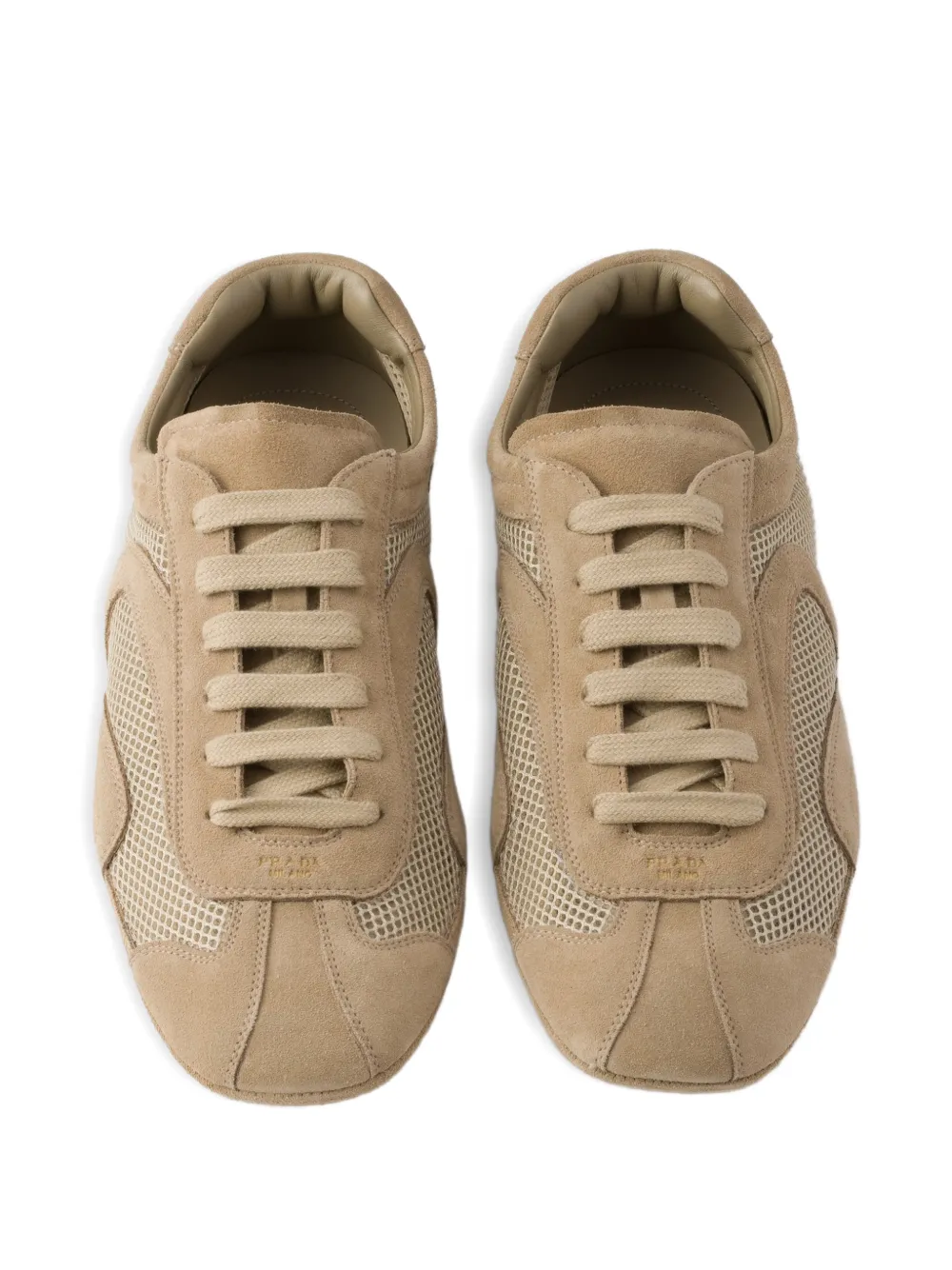 Prada Montecarlo Re-Edition 2005 suède sneakers Beige